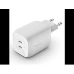 Alimentatore da rete belkin 65w pd usb-c + 2m cavo bianco [wch013vf2mwh-b6]