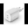 Alimentatore da rete belkin 65w pd usb-c + 2m cavo bianco [wch013vf2mwh-b6]