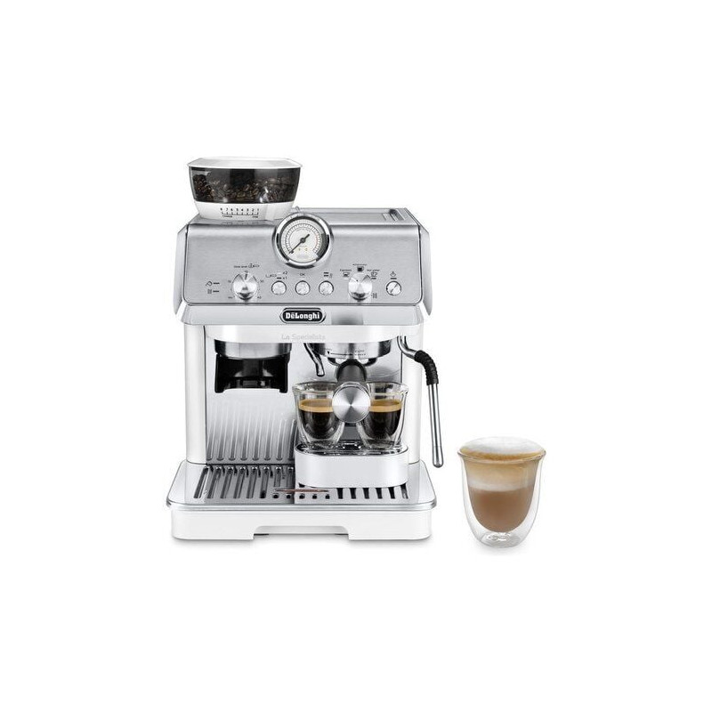 Macchina da caffe' espresso de longhi argento/bianco
