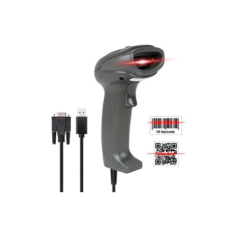 lettore codici a barre hamlet 2d combo grigio [hbcs2d100us]