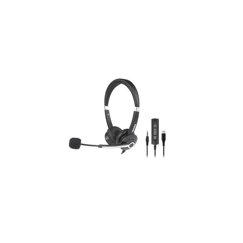 Cuffie hamlet renova cjs con microfono usb-c jack 3,5mm nero