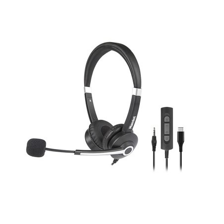 Cuffie hamlet renova cjs con microfono usb-c jack 3,5mm nero