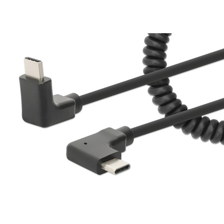 Cavo manhattan di ricarica usb-c a usb-c 1m 300v 10ms nero