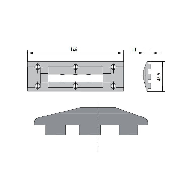 Contropiastra cisa per serrature 38x99mm [06277.92.0]