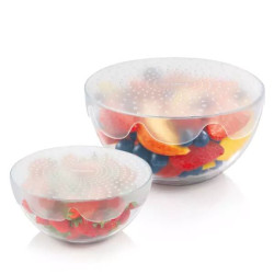 Coperchio tescoma in silicone flessibile 4food 17-23cm 2pz [897110]
