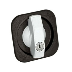 Serratura omr per mobili app.maniglia plastica 165627 nero/maniglia