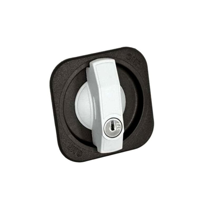 Serratura omr per mobili app.maniglia plastica 165627 nero/maniglia