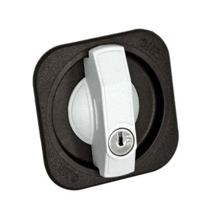 Serratura omr per mobili app.maniglia plastica 165627 nero/maniglia