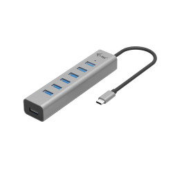 Hub usb i-tec 7 porte usb 3.0 grigio [c31hubmetal703]