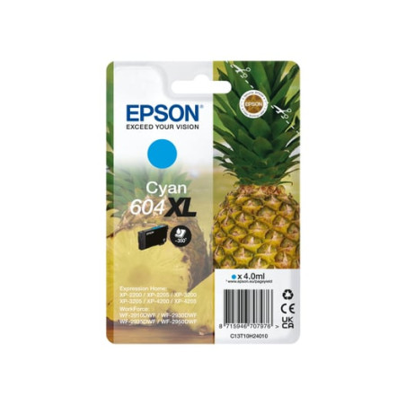Cartuccia epson 604xl 4ml 350pagine ciano [c13t10h24010]