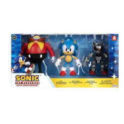 Jakks sonic the hedgehog confezione da 3 personaggi 10cm [408634-rf1]