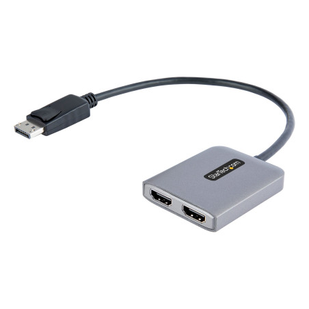 Adattatore displayport startech.com a 2 x hdmi 11.8'' nero/grigio