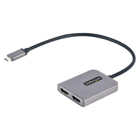 Adattatore startech.com usb-c a doppio hdmi 1.7'' nero/grigio