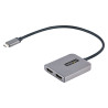 Adattatore startech.com usb-c a doppio hdmi 1.7'' nero/grigio