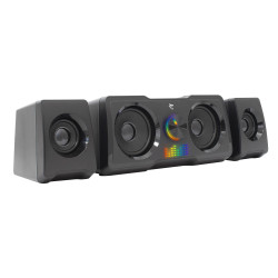 Altoparlanti white shark gaming speakers rgb/usb nero