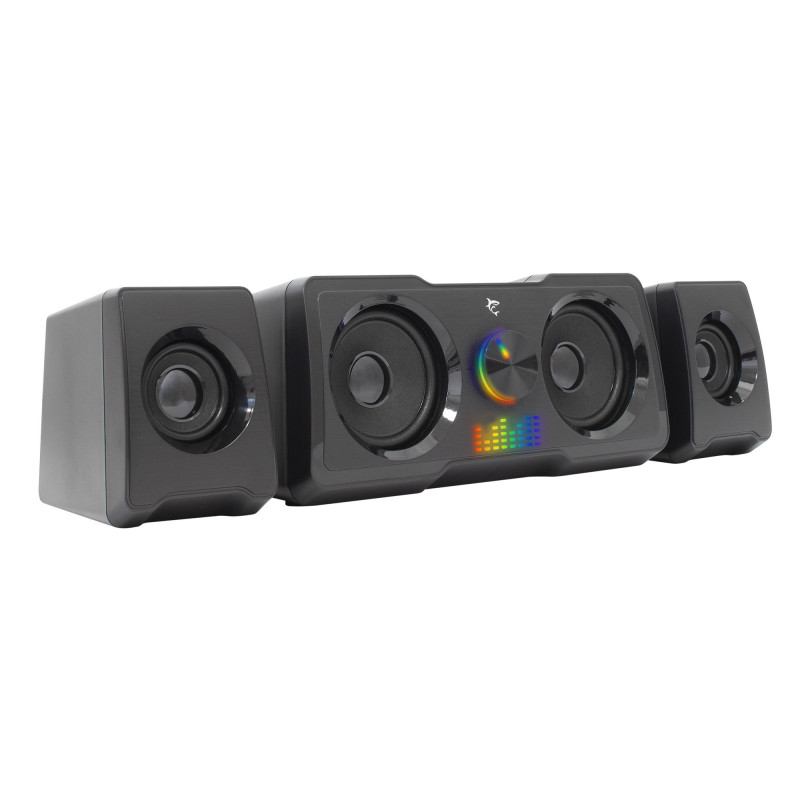 Altoparlanti white shark gaming speakers rgb/usb nero