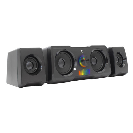 Altoparlanti white shark gaming speakers rgb/usb nero