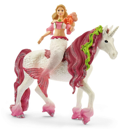 Figurina schleich bayala 70593 feya sirena con unicorno sottomarino
