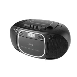 Radio portatile jvc rce451b con lettore cd bluetooth/aux/mp3/nero