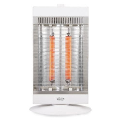 Stufa carbonio argo alan 1000w bianco/argento