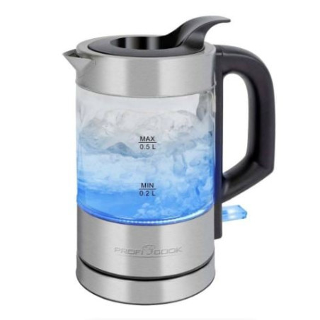 Bollitore proficook pc-wks 1228 g 0.5l 1100w in vetro e acciaio