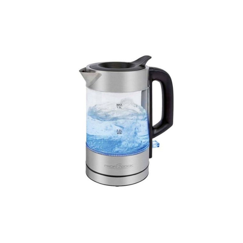 Bollitore proficook pc-wks 1229 g 1.0l in vetro e acciaio inossidabile