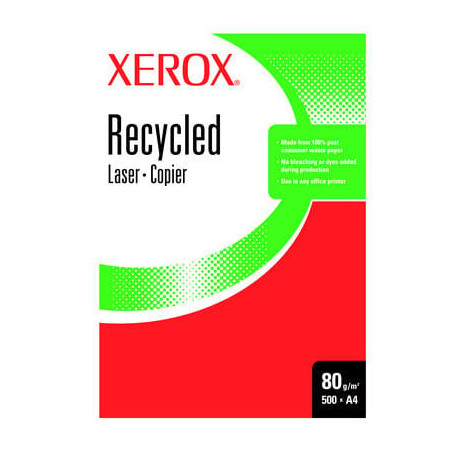 Carta in risma xerox carta riciclata 80g/a4/500fogli [003r91165]