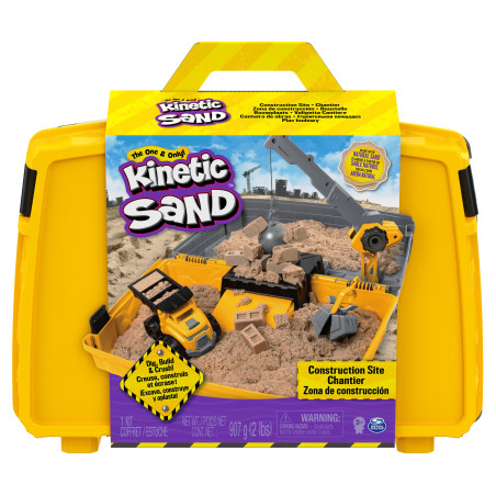 Set da gioco spin master kinetic sand con custodia da cantiere [6055877]