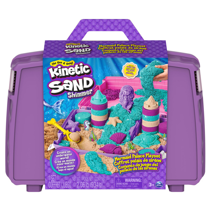 Set da gioco spin master castello della sirena kinetic sand [6065181]