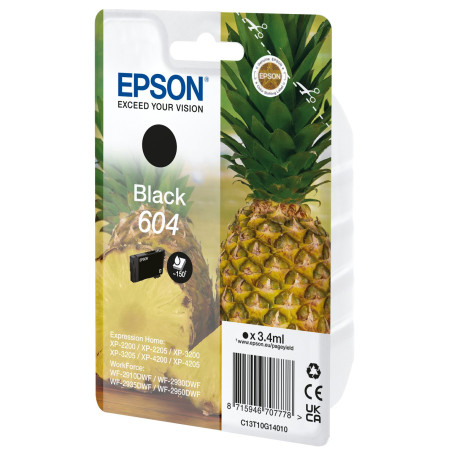 Cartuccia epson 604 per stampante 3.4ml nero