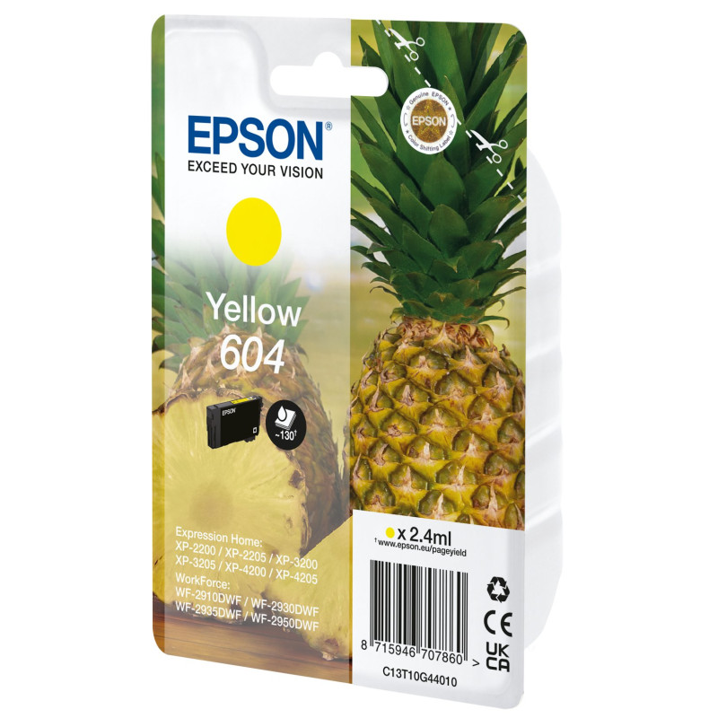 Cartuccia epson 604 per stampante 2.4ml giallo