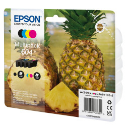 Cartuccia epson 604 multipack per stampante 2.4ml/3.4ml nero/ciano/magenta/giallo