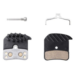 Pastiglie freno shimano ice tech h03c in metallo con alette di raffreddamento