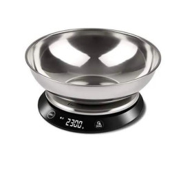 Bilancia cucina girmi ps8400 elettronica in acciaio inox argento/nero