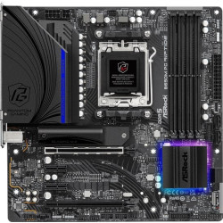 Scheda madre asrock am5 128gb 4xddr5 4xsata3 matx nero [b650m pg