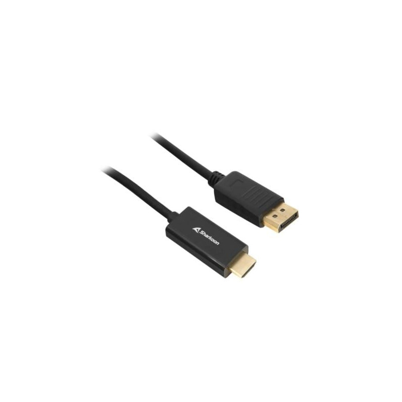 Cavo adattatore sharkoon displayport 1.2 a hdmi 4k full hd 1080px