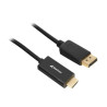 Cavo adattatore sharkoon displayport 1.2 a hdmi 4k full hd 1080px