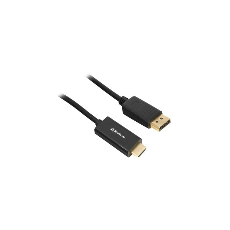 Cavo adattatore sharkoon displayport 1.2 a hdmi 4k full hd 1080px