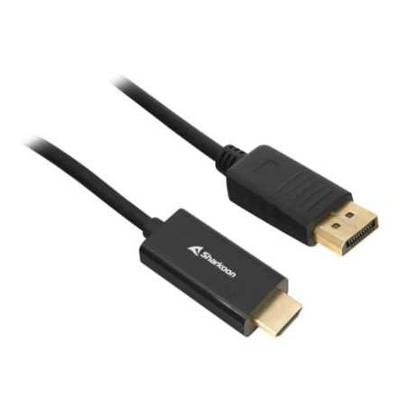 Cavo adattatore sharkoon displayport 1.2 a hdmi 4k full hd 1080px