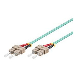 Cavo fibra ottica wp europe patch 2fo om3 scd/scd 10m aqua [wpc-fp3-5scsc-100]