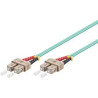 Cavo fibra ottica wp europe patch 2fo om3 scd/scd 10m aqua [wpc-fp3-5scsc-100]
