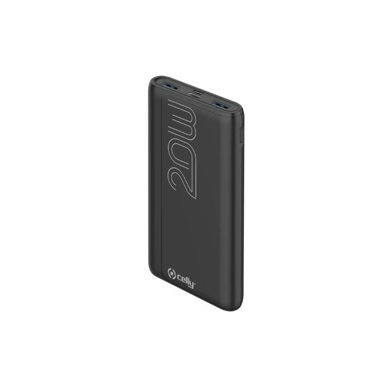 Batteria portatile celly powerbank pd20w 10000mah/nero [pbpd10000evobk]