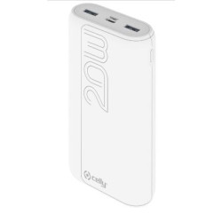 Batteria portatile celly pd20w powerbank pd20w 20000mah/bianco [pbpd20000evowh]