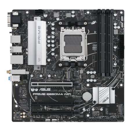 Scheda madre asus prime b650m-a wifi amd/am5/atx/ddr5-sdram/nero