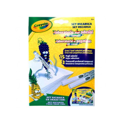 Gioco creativo crayola crayola set ricarica adesivi odori laboratorio
