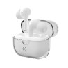 Auricolari celly true in-ear wireless bianco con custodia trasparente