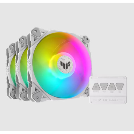Ventola 120x120 asus tuf gaming tf120 argb 3in1 bianco [90da0033-b09030]