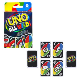 Carte da gioco mattel uno all wild multicolore [hhl33]