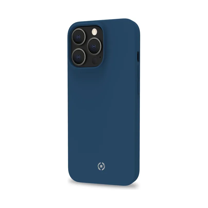 Custodia celly cromo per iphone 14 pro max blu [cromo1027bl]