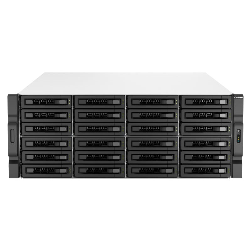 Storage nas qnap 2.6ghz/64gb/ddr4/nero/bianco [ts-h3087xu-rp-e2378-64g]